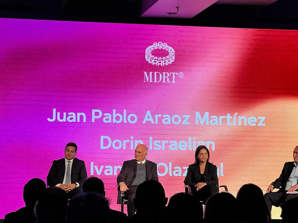 Juan Pablo Araoz Martínez en el panel de MDRT Day Argentina 2022